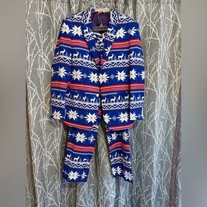 OPPOSUITS Blue and Red Christmas Suit size 44​